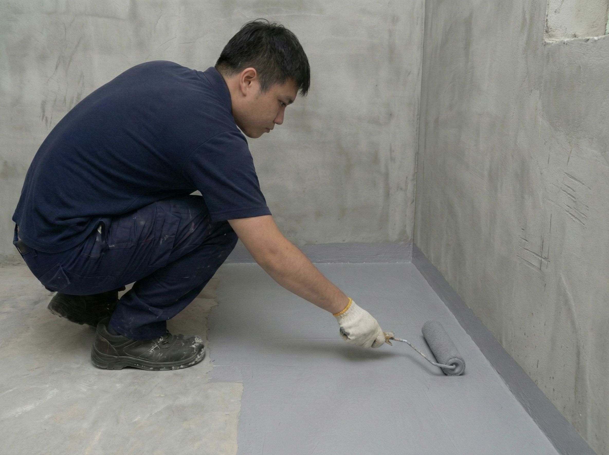 新竹浴室防水工程-浴室漏水防水層重建塗佈施工